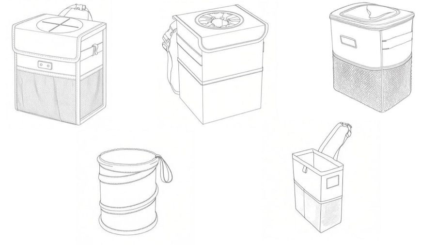 Car Trash Bin